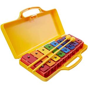 Veesper Giocattolo a percussione in legno per xilofono cromatico per bambini a 8 note.