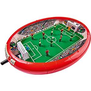 Noris 606178712 Football Arena, calcio balilla divertente per tutta la famiglia, con espositore per le porte, dimensioni totali 8 x 61 x 43 cm, dai 4 anni in su