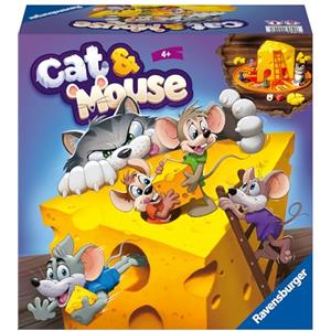 Ravensburger Cat&Mouse - Gioco da Tavolo per Tutta la Famiglia, 2-4 Giocatori, Età 4 Anni, Edizione in Italiano