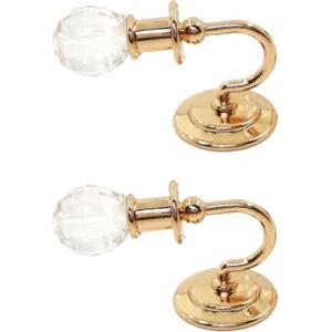 carotoe Eleganti case delle bambole Illuminazione Elegante 1 12 Scala Cristallo E Metallo Actylic Lampade Da Parete Portatile Per Gli Appassionati di Artigianato Decorazione Della Casa In Miniatura