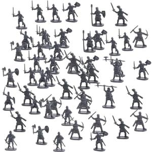 Generico Soldatini Uomini - Miniature Militari in Plastica | 100 Statuine Antiche per Giochi Educativi di Ruolo Feste Bambini e Bambine