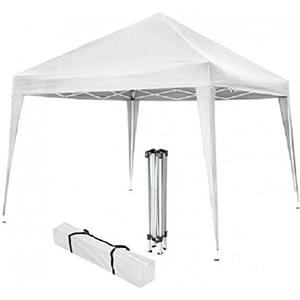 GDLC Gazebo in Acciaio Bianco 3x2 MT 2,6h - RICHIUDIBILE A Ombrello Fisarmonica + Sacca