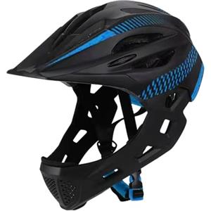 rockible Casco da Bici per Bambini Casco da Bicicletta Elegante, Casco da Ciclismo Casco Integrale per Andare in Bicicletta Pattinaggio a rotelle all'aperto, Nero Blu