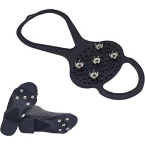 Generisch per scarpe - punte antiscivolo a 5 punte, per escursioni invernali e ciaspole, per escursioni, arrampicata, corsa all'aperto, giardinaggio, donna e uomo