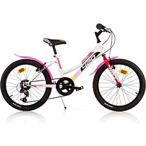 Dino Bikes Bicicletta bambina 20 pollici bianca e rosa