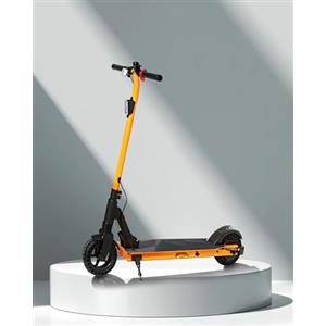 QNQ Monopattino Elettrico, Motore 500W Peak, 25KM/H Max, 8'' Pneumatici Solidi, Scooter Elettrico Pieghevole, Durata di 15-20km, Batteria 36V 4Ah, Monopattini per Bambini/Adolescenti (Arancione)