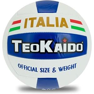 Teorema Giocattoli Teokaido, Pallone Pallavolo Misura 5 Ufficiale, Palla da Volley Soft Touch per Allenamento e Beach Volley, Peso Regolamentare 260-280g, Ideale per Principianti, Resistente all'Acqua, Design Esclusivo