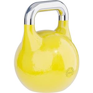 Gorilla Sports® Kettlebell - da Competizione, Peso a Scelta 8-36 kg, Singolo o Set, con Maniglia, Antiscivolo, Acciaio, in 8 Colori - Pesi, Manubrio a Palla, Peso per Palestra, Fitness, Allenamento