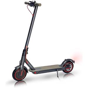 USIE Monopattino Elettrico, Doppia Sospensione con Freccia Direzionale, 30km di Autonomia, Carico massimo 100 kg, 3 Velocità, Cruise Control- Nero