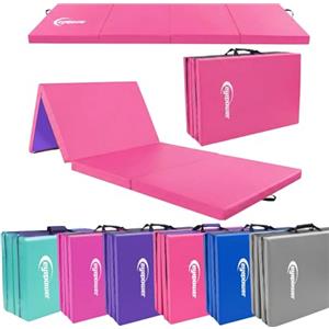 eyepower Tappetino Ginnastica pieghevole 180x60x5 cm - Materassino ginnico spesso - Tappeto ginnastica artistica da casa - Tappetino per acrobatica Yoga Sport - Tappetini antiurto per bambini