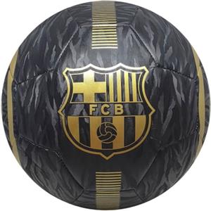 Barcelona FC 20-21, pallone da calcio nero e oro, misura 5