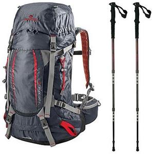 Ferrino Kit Santiago Zaino 48L + Bastoncini