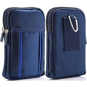 WFCKPQF Cellulare Borsa da Cintura Uomo, Marsupio per Cellulare da Cintura Uomo, Piccolo Borsello da Uomo Custodia da Cintura Sacchetto Borsetta Porta Cellulare Portamonete Marsupio Sportivo con Zipper