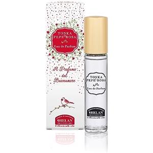 Helan, Tonka & Pepe Rosa, Profumo Donna, Eau de Parfum Intenso e Avvolgente - Fragranza Sensuale con Pepe Rosa e Vaniglia - Profumi Donna con Note di Gelsomino e Mughetto, 10 ml - Made in Italy