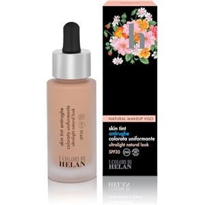 Helan I Colori di Helan - Skin Tint Fondotinta Make Up Viso Antirughe Ultraleggera Uniformante con Protezione Solare 30, Vitamina C, E, Makeup Simil Crema Colorata, Cream Naturale Ogni Carnagione 30ml