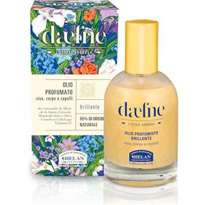 Helan Daefne - Olio Capelli, Corpo e Viso Spray Secco Profumato Illuminante, Olio per Capelli e Pelle con Mandorle Dolci, Argan e Vitamina E 100% di Origine Vegetale, non Unge, 50 ml - Made in Italy