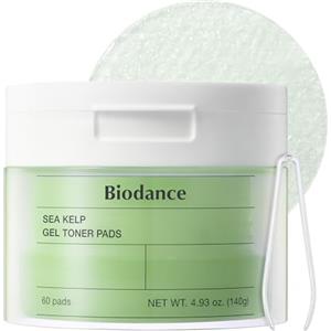 Biodance Sea Kelp Gel Toner Pads, Dischetti Tonico Calmanti alle Alghe Marine, Controllo Sebo e Rinfrescante, Skincare Coreana K-Beauty | 60 Pezzi