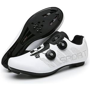 Hixingo Scarpe da Ciclismo Uomo Donna Strada Scarpe da Mountain Bike per Bici da Strada Moda Classico Scarpe Road MTB SPD Scarpe da Ciclismo da Bici Spin Compatibile Scarpe