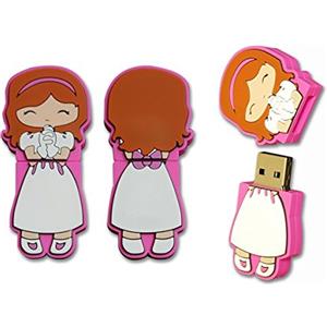 DISOK - Chiavetta USB da 8 GB, con motivo: Prima Comunione, perfetta come bomboniera per la Prima Comunione della tua bambina