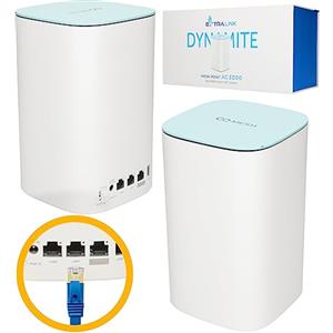 Extralink Dynamite C31, Router Mesh, Punto di Accesso WiFi, Ripetitore WiFi, Doppia Banda(5GHz/ 2.4GHz), 3000Mb/s, MU-MIMO, Sistema WiFi Mesh domestic