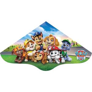 Günther Flugspiele 1281 - Aquilone monofilo PAW Patrol Adventure, ca. 98 x 53 cm, aquilone per bambini in robusto film PE, per bambini a partire dai 4 anni, con maniglia e cordino inclusi