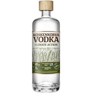 Koskenkorva Vodka Koskenkorva, Climate Action Vodka, 700 ml, Vodka Finlandese con Note Speziate, Prodotta con Orzo Coltivato con Agricoltura Rigenerativa, Impegno per il Benessere del Pianeta, Idea Regalo, 40% Vol.