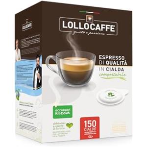 Lollo Caffè Caffè Lollo caffè Miscela Nero Kit 150 Cialde ese 44mm Filtrocarta