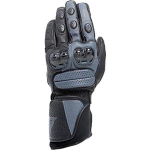 Dainese - Impeto D-Dry Gloves, Guanti da Moto Impermeabili in Pelle con Protezioni sulle Nocche e Compatibilità Touch Screen, Guanti Moto Unisex, da Uomo o Donna, Nero/Ebano, XS