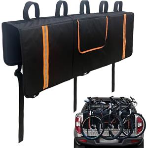 Janurium Tappetini per bicicletta per portellone posteriore del camion - di protezione stabili per portabici da auto | Strisce riflettenti per portellone da camion per mountain bike
