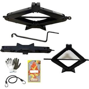 MOTO SPORT MONDO COMPATIBILE CON OPEL CORSA 5P CRIC A PANTOGRAFO PER AUTO DA 2 TONNELLATE CON ASTA GIREVOLE CRICK OMOLOGATO PER SOLLEVAMENTO PNEUMATICI ALZATA MIN 100MM-MAX 440MM