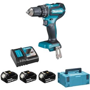 Makita TRAPANO AVV.PERC.18V BL 3Ax3 | 3Ax3, Due Velocità, Foratura fino a 13mm, Per Muratura Forata