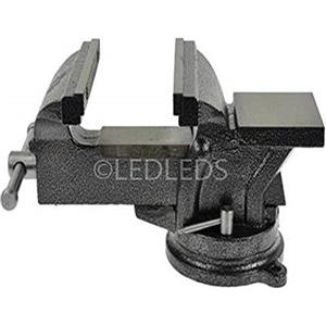 LED LEDS Morsa da Banco girevole da 150mm corpo acciaio con incudine banco da lavoro