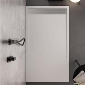 OLIMPO DOCCE Piatto doccia 90x130 Bianco in marmoresina finitura pietra Relax