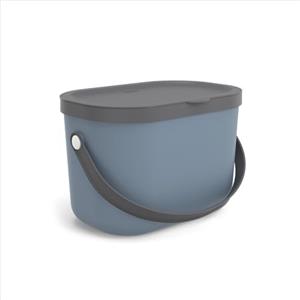Rotho Albula 1054606161WS - Pattumiera biologica con coperchio, 3,2 l