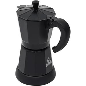 Qussse Macchina da caffè elettrica da 300 ml, caffettiera da 6 tazze, caffettiera elettrica moka con base per uso domestico, ufficio, caffè, nero