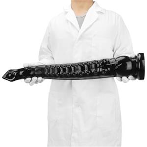 FJUJMLAN Fallo tentacolare extra lungo Fallo anale 45/59 cm Fallo anale morbido PVC butt plug con forte ventosa Fallo realistico XXL tentacolo di polpo Fallo mostruoso giocattolo sessuale per donna uomo(S)