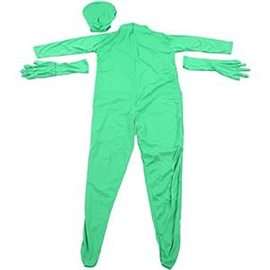 LEEZAD Green Screen Body, Elevata Elasticità e Traspirabilità Unisex per Adulti Maschi Femmine Uso Ripetuto Body per Film Effetti Speciali Post Produzione Riprese (160 cm)