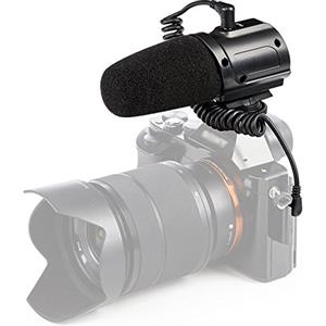 Saramonic sr-pmic3 microfono di registrazione con sospensione integrata per DSLR/videocamera nero
