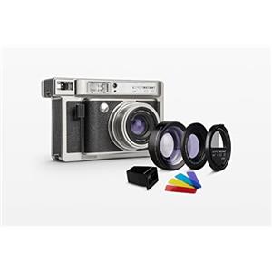 Lomography Lomo'Instant Wide - Fotocamera e obiettivi Monte Carlo Pelle Nero