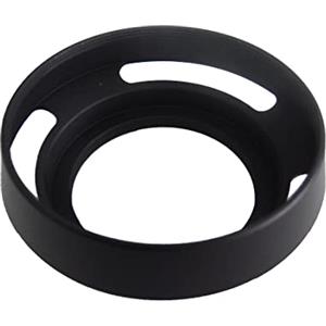 vhbw Paraluce Rotondo in Metallo Nero per Obiettivi da 43mm - Compatibile e Sicuro