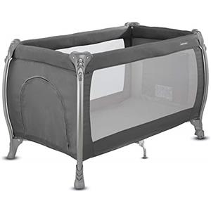Inglesina Lodge Lettino da Viaggio Grigio - Design Contemporaneo, Doppia Altezza, Comodo e Trasportabile con Protezione Insetti