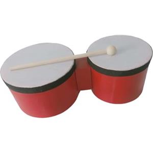 harayaa Set di Tamburi Bongo, Strumento Musicale, Strumento Didattico Pratico, Strumento a Percussione, Bongo, Regalo per Bambini, 5 pollici e 6 pollici