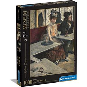 Clementoni - 39761 - Museum Collection - Degas, Dans Un Café - 1000 Pezzi - Puzzle Adulti, Arte, Puzzle Quadri Famosi, Dipinti Famosi, Made In Italy