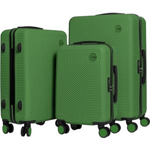 CABIN GO 5513 - Set di 3 valigie - bagaglio a mano da 55 cm, valigia media da 65 cm, valigia grande da 76 cm, in ABS rigido.