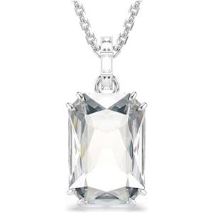 Swarovski Pendente Millenia Bianco in Cristallo Cry con Taglio Ottagonale e Placcatura in Rodio