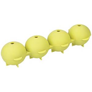 Colourworks Stampo per Sfere di Ghiaccio, Forma 4 Sfere Giganti che Si Sciolgono Lentamente, Confezione Regalo, Silicone di Grado LFGB, Verde, 21,5 x 7 x 4cm