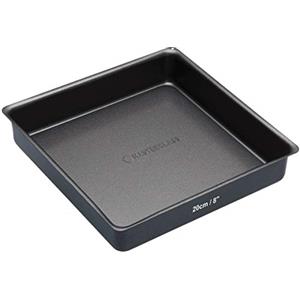 Master Class MasterClass Tortiera / Teglia da Forno Antiaderente con Base Removibile Quadrata, 20 cm (8