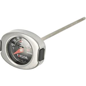 Taylor Termometro per Latte in Acciaio Inox, Colore Argento/Nero, 6 x 3 x 14,5 cm