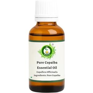 R V Essential Puro Copaiba Essenziale Olio 15ml (0.507oz)- Copaifera Officinalis (100% Puro e Naturale Steam Distilled) Pure Copaiba Essential Oil