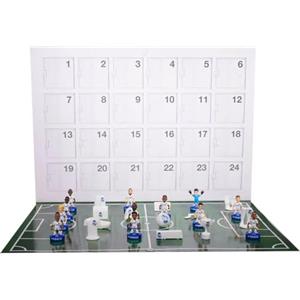 BANDAI, Minix Collectible Figurine, Super Pack Real Madrid, Calendario dell'Avvento con 12 Giocatori e 12 Sorprese Idea Regalo per Bambini e Adulti, Fan di Calcio (MN17348)